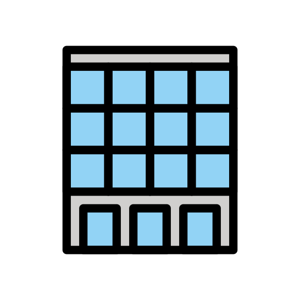 department store transparent PNG icon, color version, 618 by 618 pixels