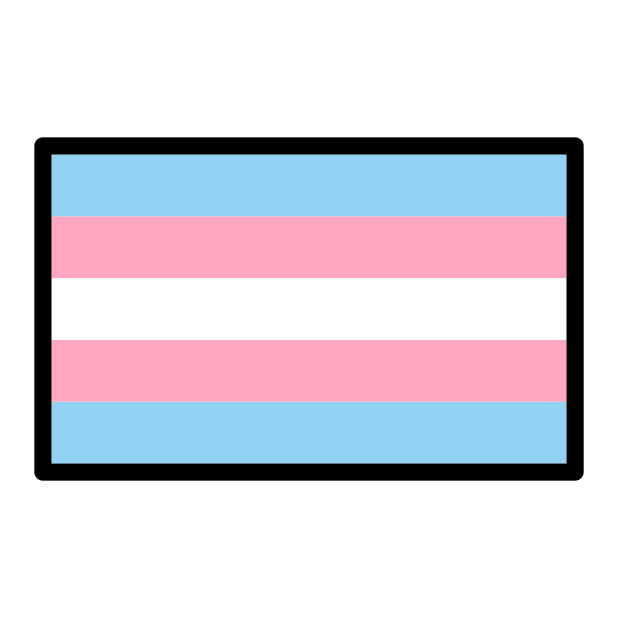 transgender flag transparent PNG icon, color version, 618 by 618 pixels