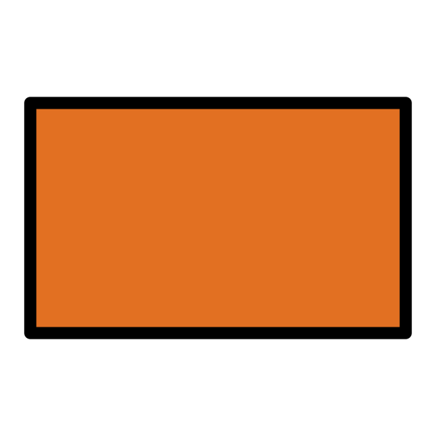 deep orange flag transparent PNG icon, color version, 618 by 618 pixels