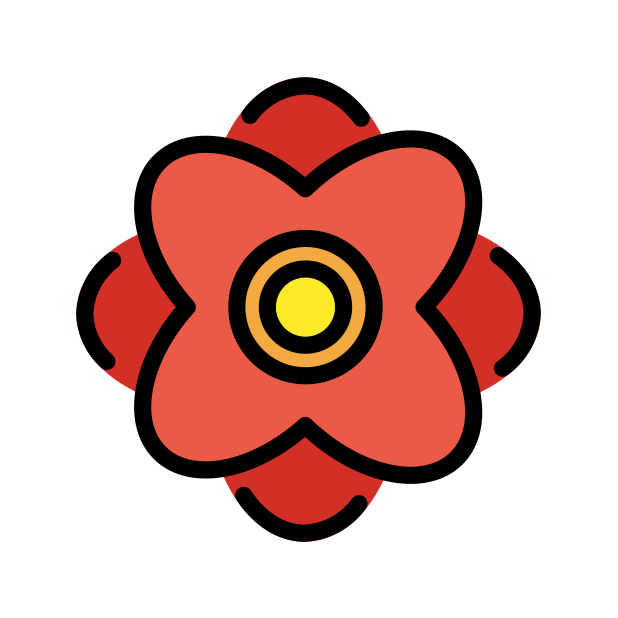rosette transparent PNG icon, color version, 618 by 618 pixels