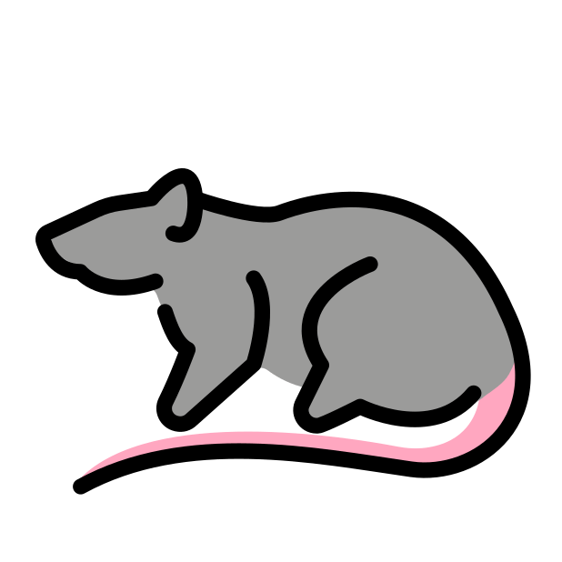 rat transparent PNG icon, color version, 618 by 618 pixels