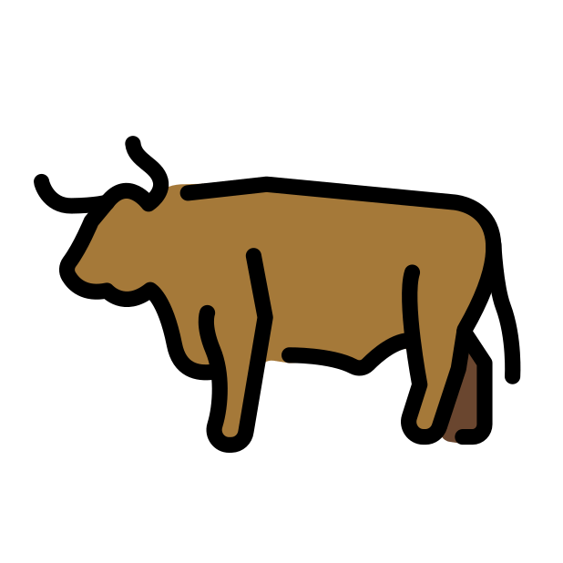 ox transparent PNG icon, color version, 618 by 618 pixels