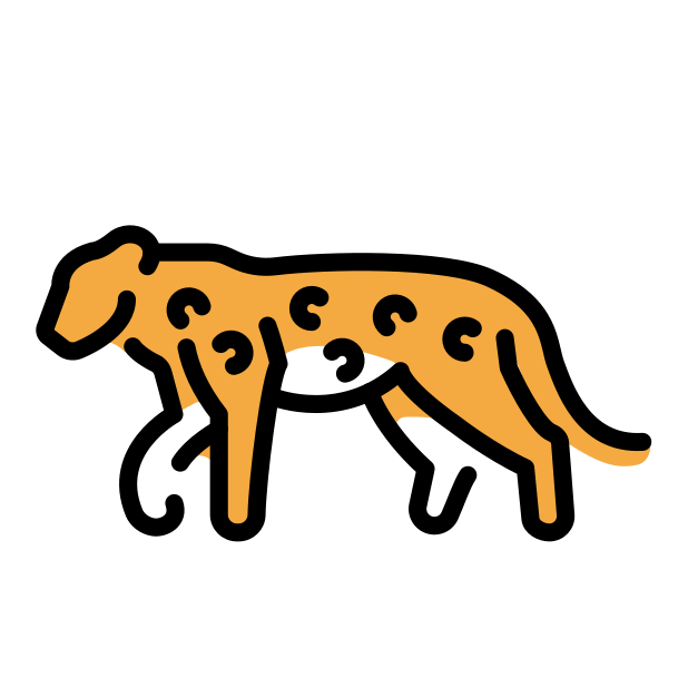 leopard transparent PNG icon, color version, 618 by 618 pixels