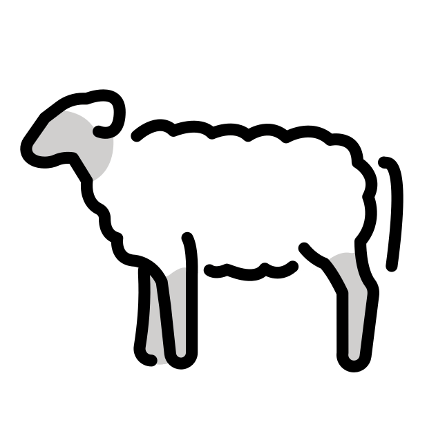 ewe transparent PNG icon, color version, 618 by 618 pixels