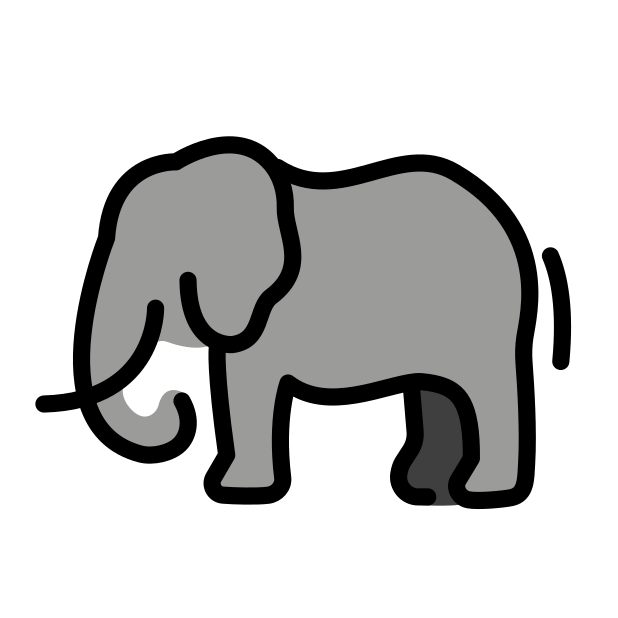elephant transparent PNG icon, color version, 618 by 618 pixels