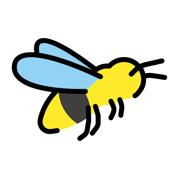 honeybee transparent PNG icon, color version, 618 by 618 pixels