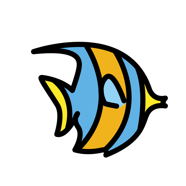 tropical fish transparent PNG icon, color version, 618 by 618 pixels