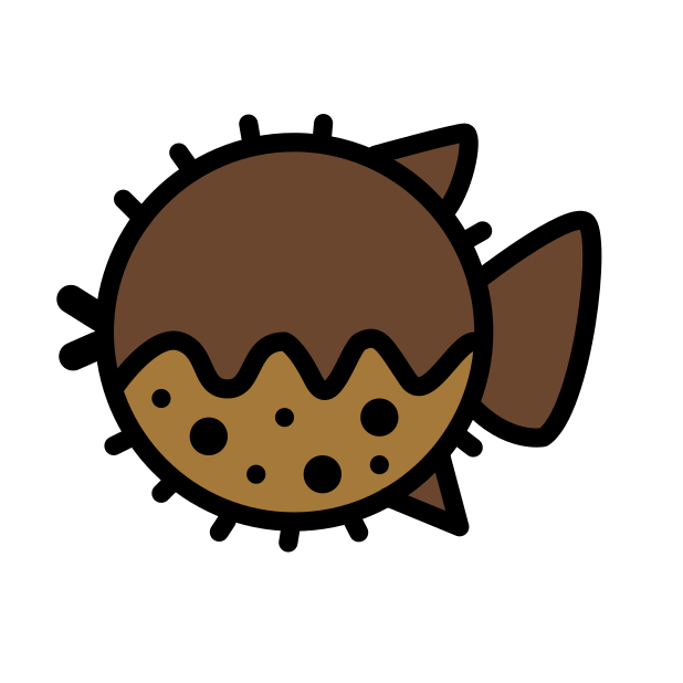 blowfish transparent PNG icon, color version, 618 by 618 pixels