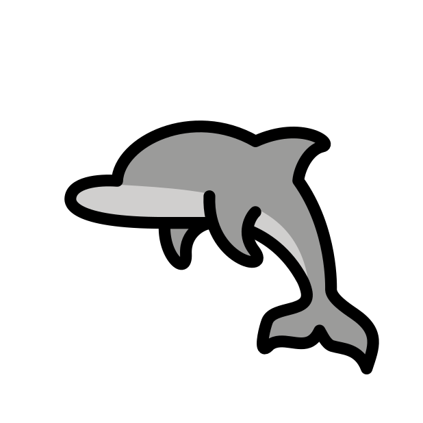 dolphin transparent PNG icon, color version, 618 by 618 pixels