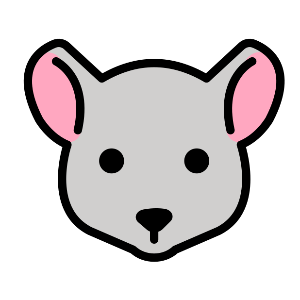 mouse face transparent PNG icon, color version, 618 by 618 pixels