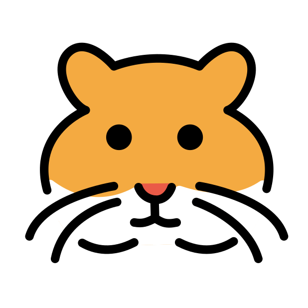 hamster transparent PNG icon, color version, 618 by 618 pixels