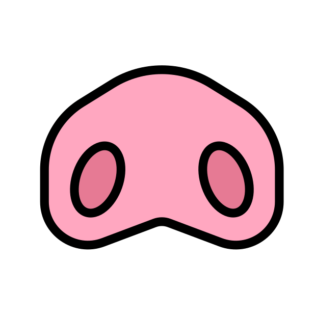 pig nose transparent PNG icon, color version, 618 by 618 pixels