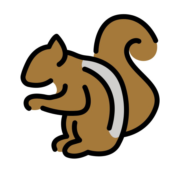 chipmunk transparent PNG icon, color version, 618 by 618 pixels