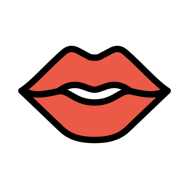mouth transparent PNG icon, color version, 618 by 618 pixels