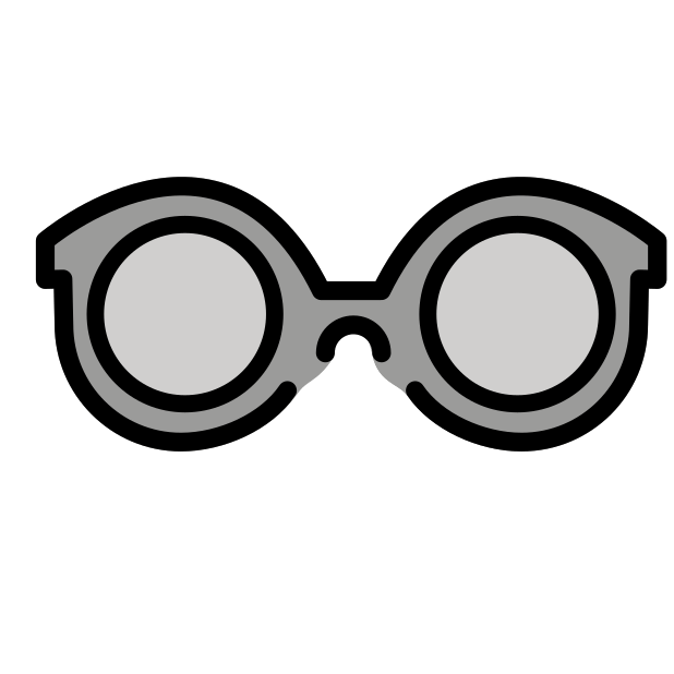 glasses transparent PNG icon, color version, 618 by 618 pixels