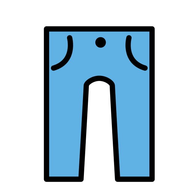 jeans transparent PNG icon, color version, 618 by 618 pixels