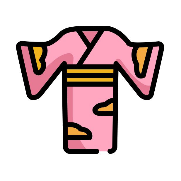 kimono transparent PNG icon, color version, 618 by 618 pixels