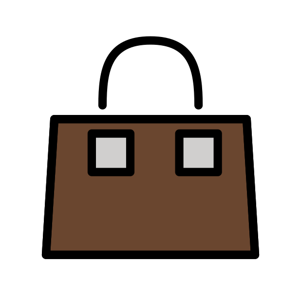 handbag transparent PNG icon, color version, 618 by 618 pixels