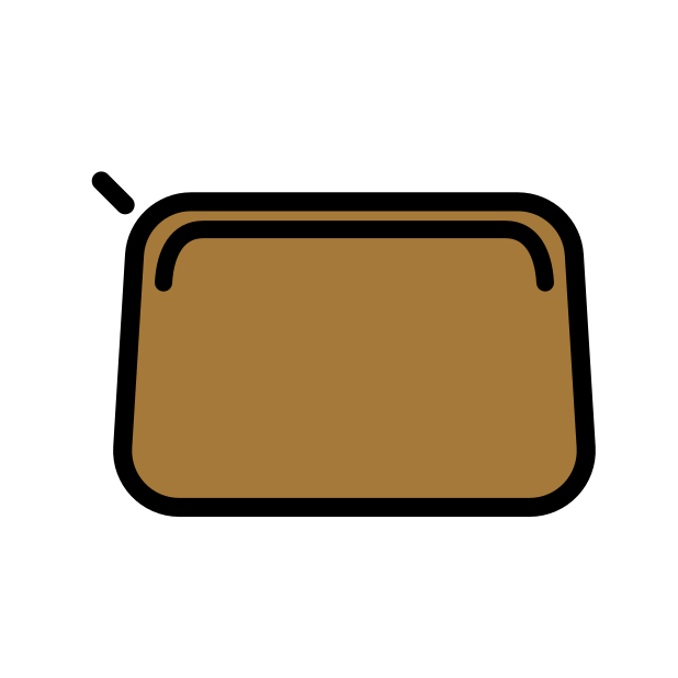 clutch bag transparent PNG icon, color version, 618 by 618 pixels