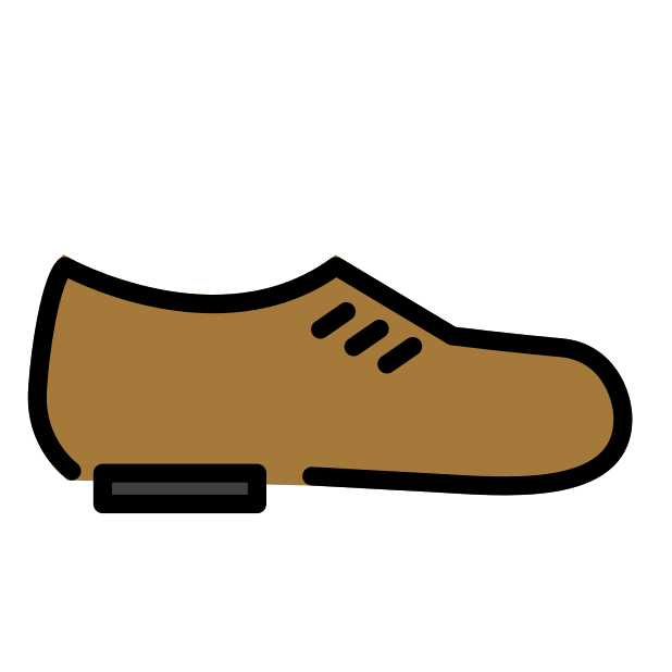 man’s shoe transparent PNG icon, color version, 618 by 618 pixels