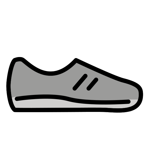 running shoe transparent PNG icon, color version, 618 by 618 pixels