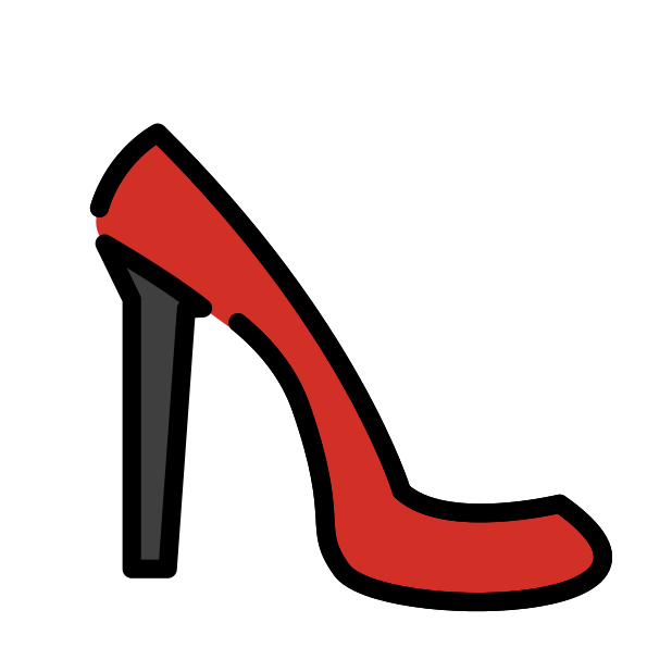 high-heeled shoe transparent PNG icon, color version, 618 by 618 pixels