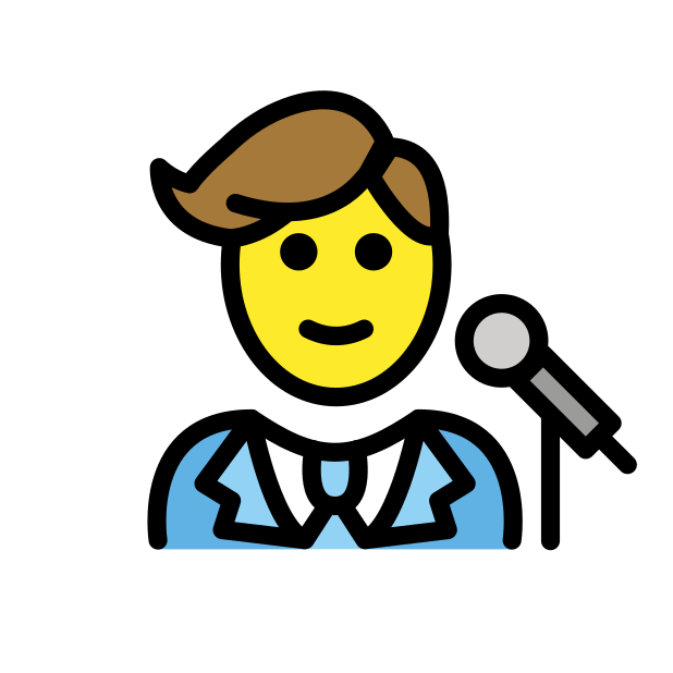 man singer transparent PNG icon, color version, 618 by 618 pixels
