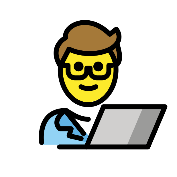 man technologist transparent PNG icon, color version, 618 by 618 pixels
