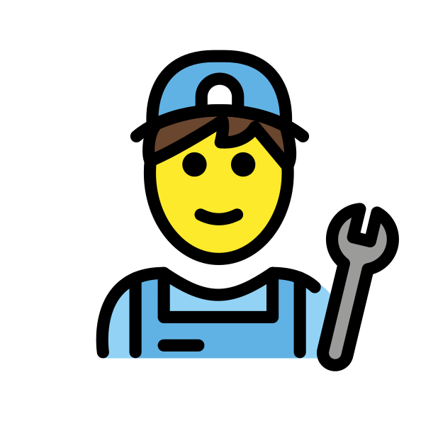 man mechanic transparent PNG icon, color version, 618 by 618 pixels