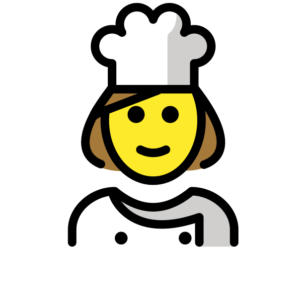 woman cook transparent PNG icon, color version, 618 by 618 pixels