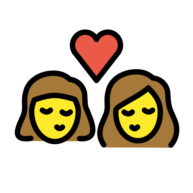 kiss: woman, woman transparent PNG icon, color version, 618 by 618 pixels