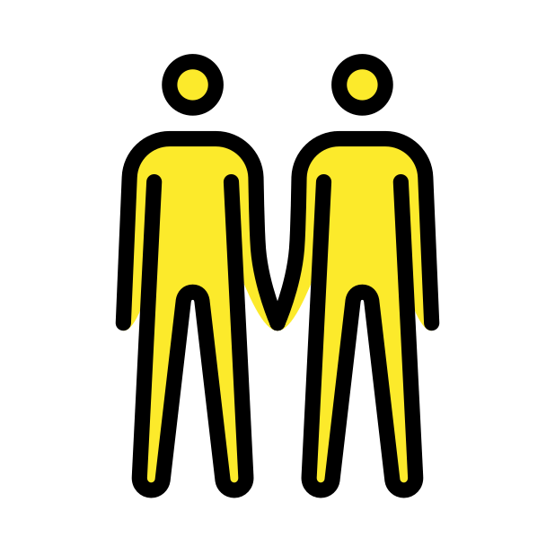 men holding hands transparent PNG icon, color version, 618 by 618 pixels