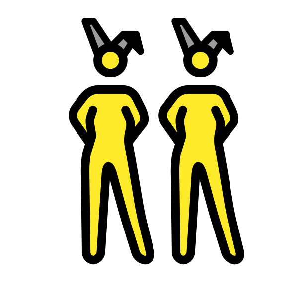 women with bunny ears transparent PNG icon, color version, 618 by 618 pixels