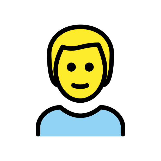 man: blond hair transparent PNG icon, color version, 618 by 618 pixels