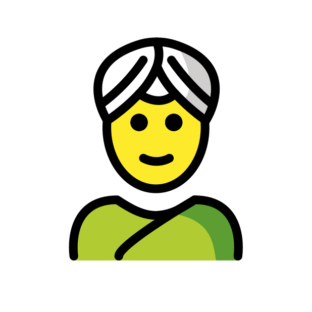woman wearing turban transparent PNG icon, color version, 618 by 618 pixels