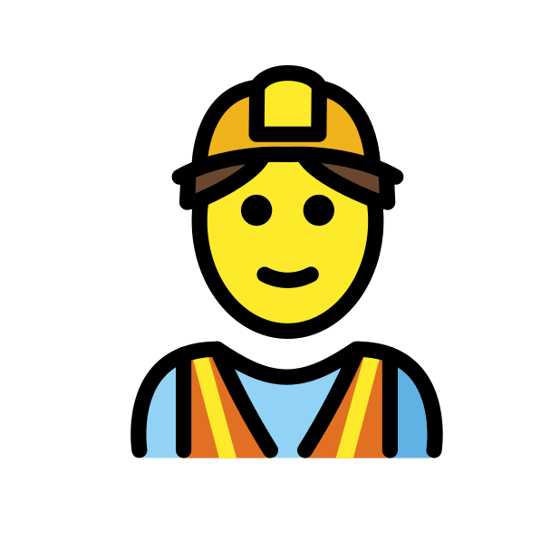 man construction worker transparent PNG icon, color version, 618 by 618 pixels