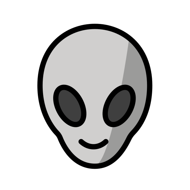 alien transparent PNG icon, color version, 618 by 618 pixels