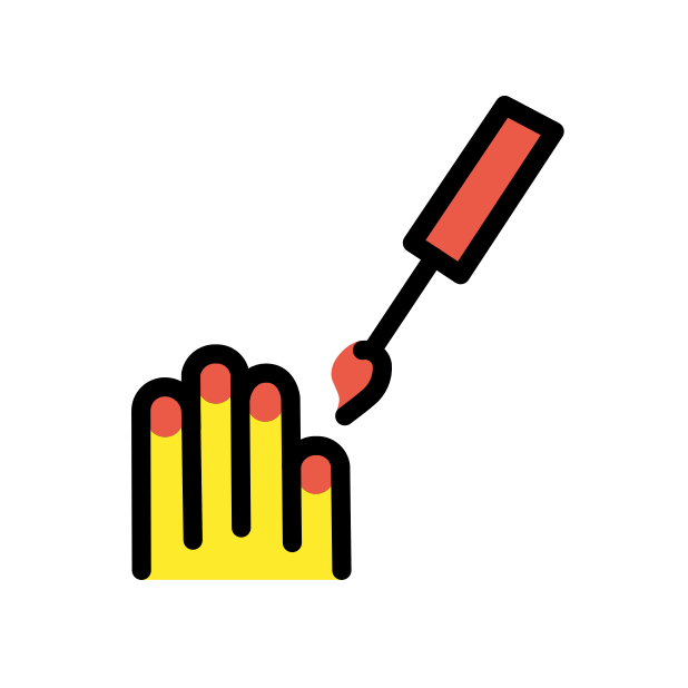 nail polish transparent PNG icon, color version, 618 by 618 pixels