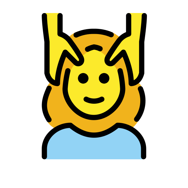 woman getting massage transparent PNG icon, color version, 618 by 618 pixels