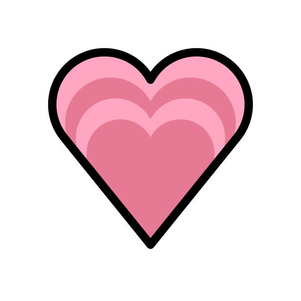 growing heart transparent PNG icon, color version, 618 by 618 pixels