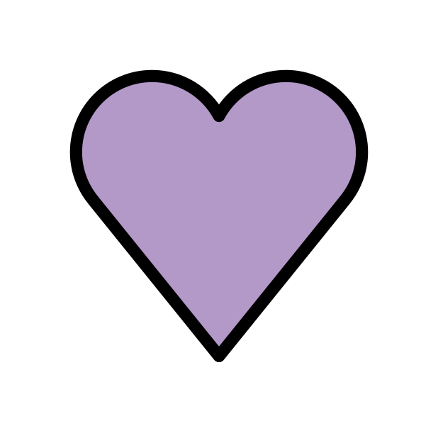 purple heart transparent PNG icon, color version, 618 by 618 pixels