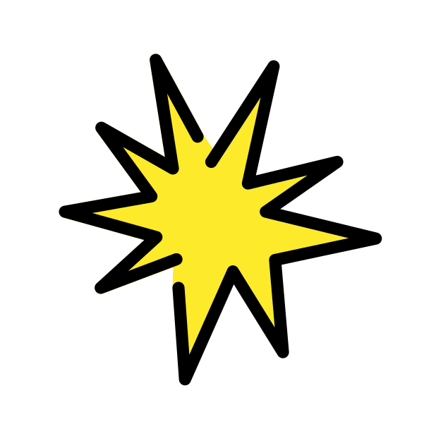 collision transparent PNG icon, color version, 618 by 618 pixels