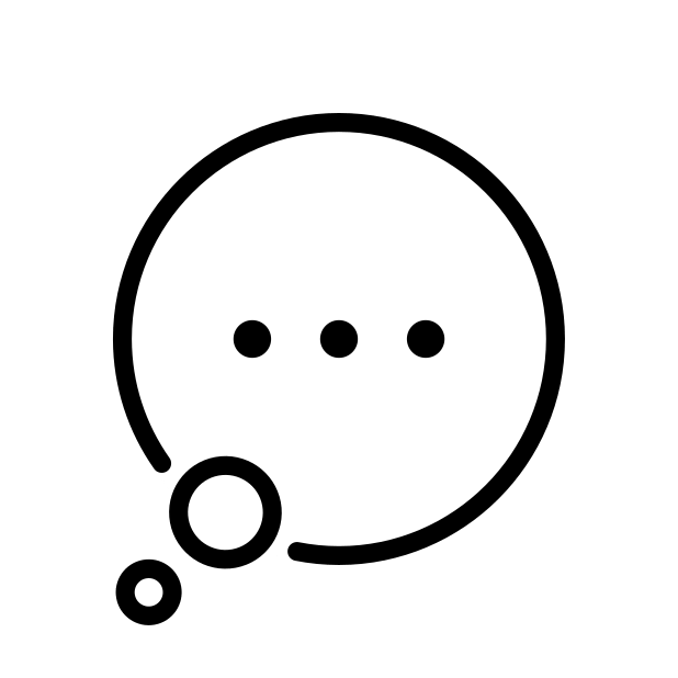 speech balloon transparent PNG icon, color version, 618 by 618 pixels