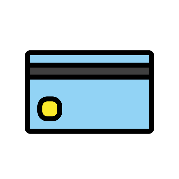 credit card transparent PNG icon, color version, 618 by 618 pixels