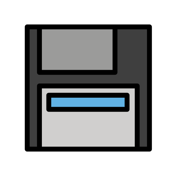 floppy disk transparent PNG icon, color version, 618 by 618 pixels