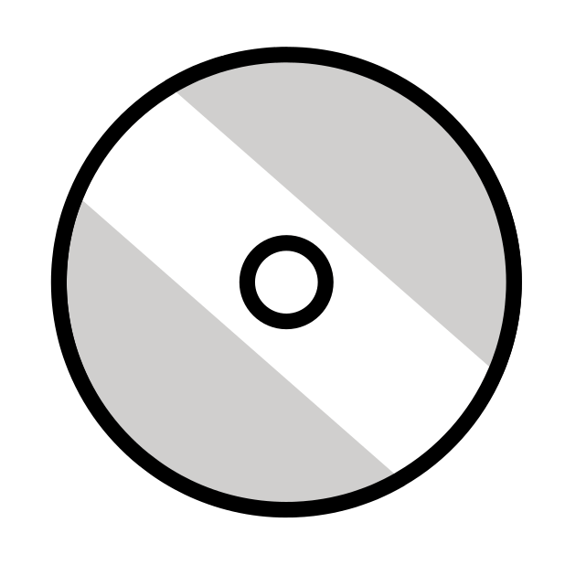 optical disk transparent PNG icon, color version, 618 by 618 pixels