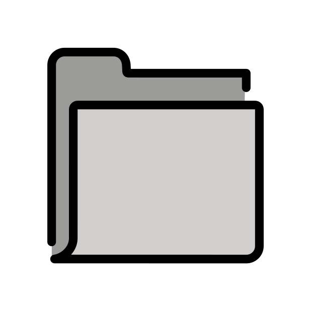 file folder transparent PNG icon, color version, 618 by 618 pixels