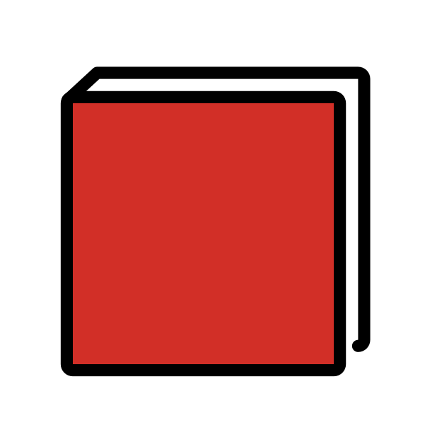 closed book transparent PNG icon, color version, 618 by 618 pixels