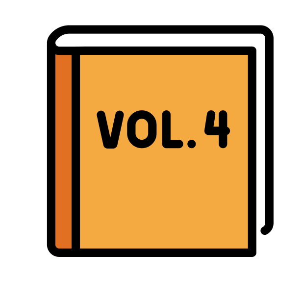 orange book transparent PNG icon, color version, 618 by 618 pixels