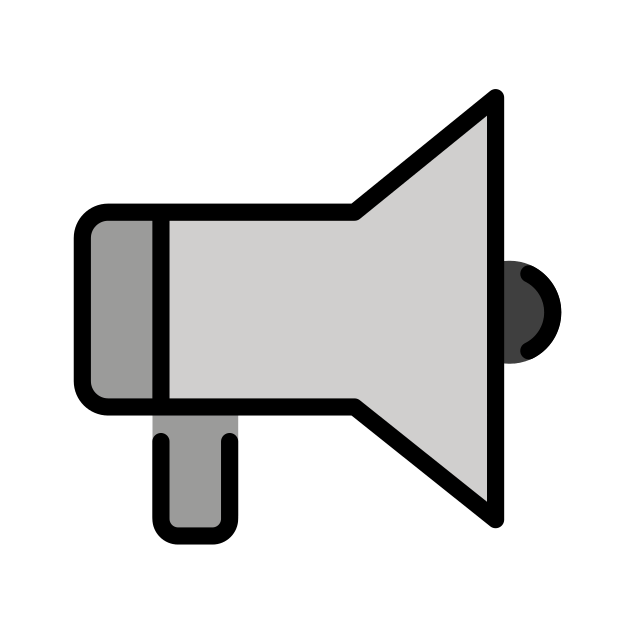 loudspeaker transparent PNG icon, color version, 618 by 618 pixels